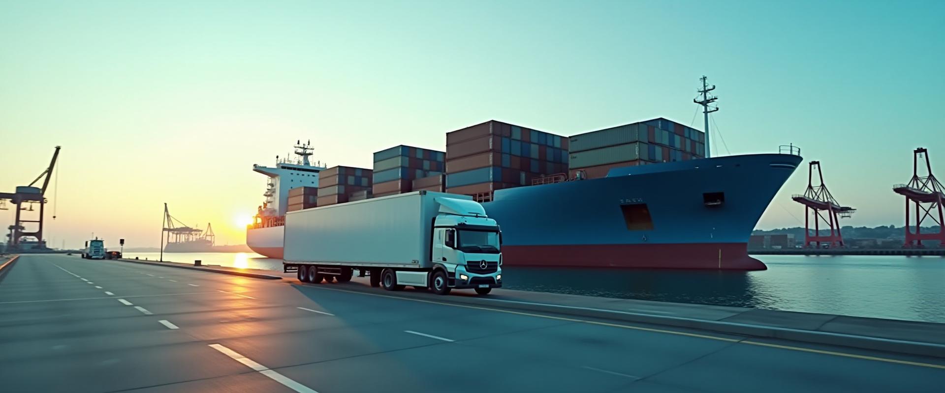 Global cargo vessel and multimodal transport network