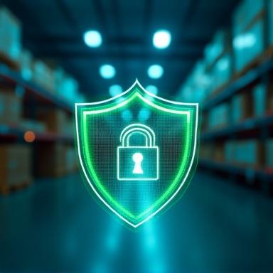 Data security and legal compliance illustration